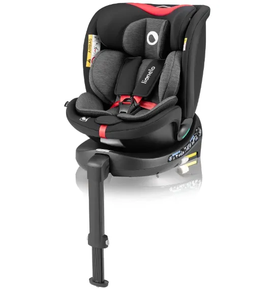 Scaun auto 40-150 cm (i-Size) Isofix Lionelo Navy Black Red, rotativ 360