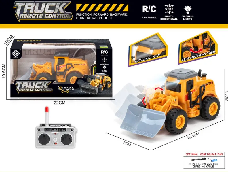 Freză de zăpadă cu telecomandă, cu lumină, acumulator. 6182B