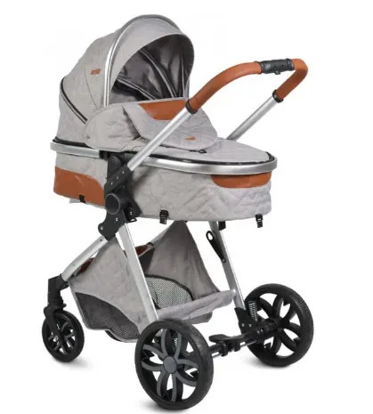 Carucior 2 in 1 transformabil Moni Alma Light Grey