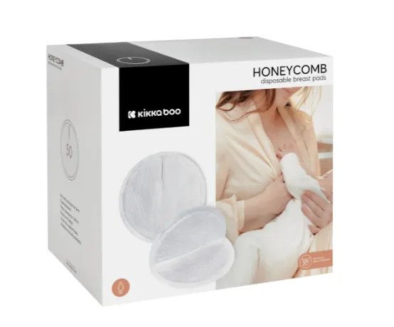 Absorbante pentru sân Kikkaboo Honeycomb, 50 buc.