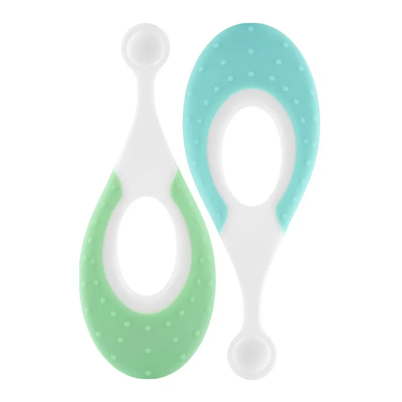 Set periuțe de dinți Roxy Kids „Căluț de mare” 2 buc (RTB-012-MG) Mint+Verde