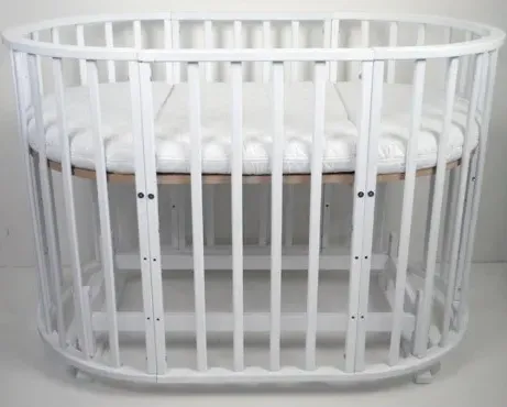 Pătuț transformabil Kuzya Soare Alb