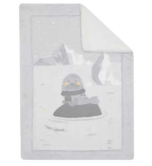 Păturică Kikkaboo Seally Me Grey, 110x140 cm