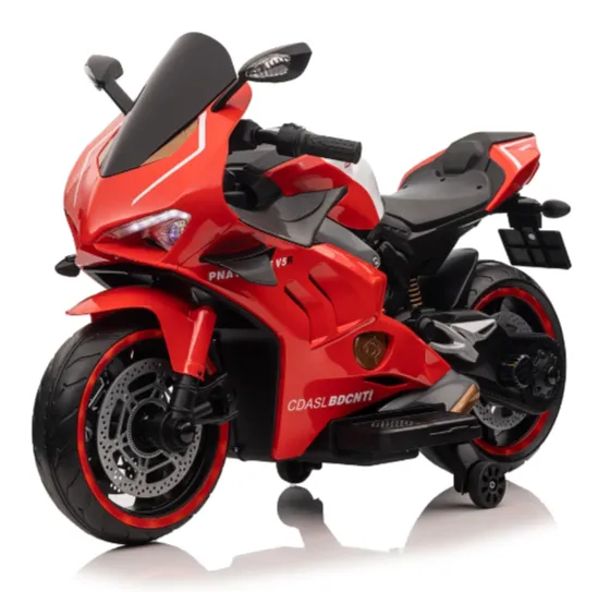 Motocicletă electrică pentru copii, roșie (67898)