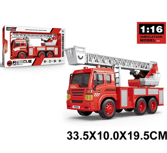 Masina pentru pompieri cu inertie,cu sunete si lumini