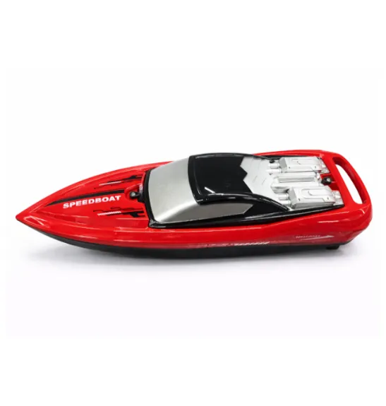 Barcă cu telecomandă 2,4G de mare viteză, roșie, cod 992613