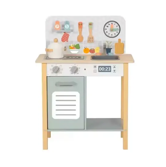 Set de bucătărie din lemn cu aragaz HP036