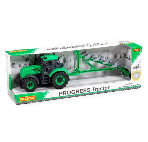 Tractor cu inertie”Progress” verde 91307