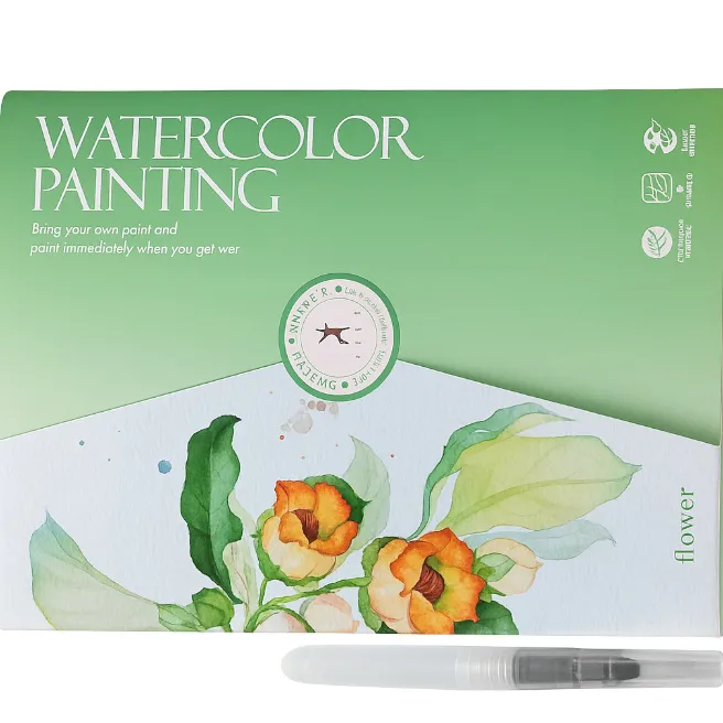 Set pictură acuarelă verde, cod 929043