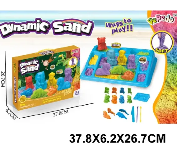 Nisip kinetic in set cu forme