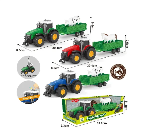  Tractor cu inertie cu sunete si lumini