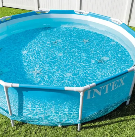 Piscină cu cadru metalic Metal Frame Beachside 305×76 cm, 4485 L, cu pompă de filtrare 1250 L/h, Intex (28208) Piscină cu cadru metalic Metal Frame Beachside 305×76 cm, 4485 L, cu pompă de filtrare 1250 L/h, Intex (28208)