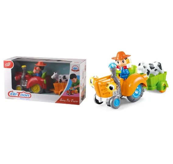 Tractor pe baterii cu sunete si lumini
