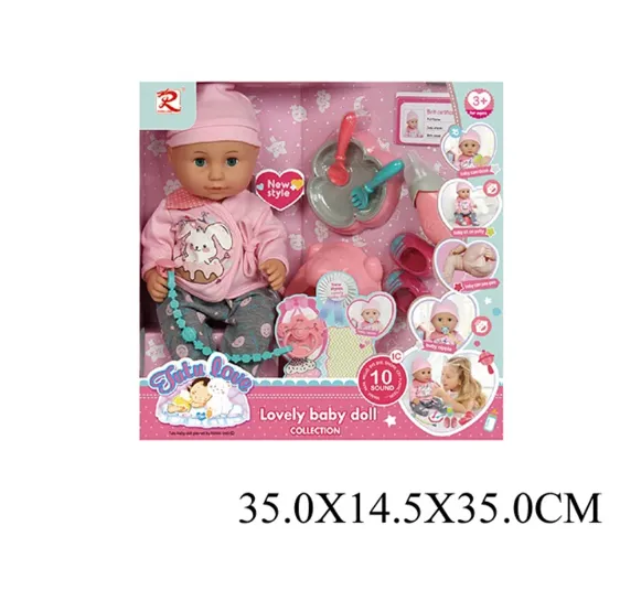 Păpușă în set cu accesorii ,vorbeste limba romana