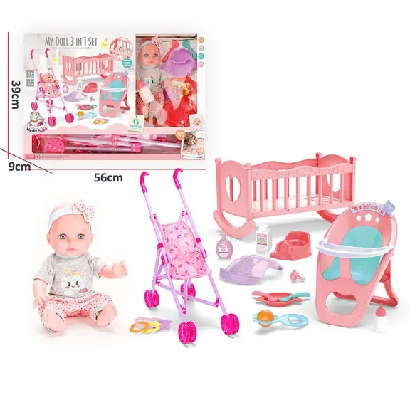PAPUSA BABY CU ACCESORII CU SUNET (INSTRUCTIUNE IN ROMANA) 72436