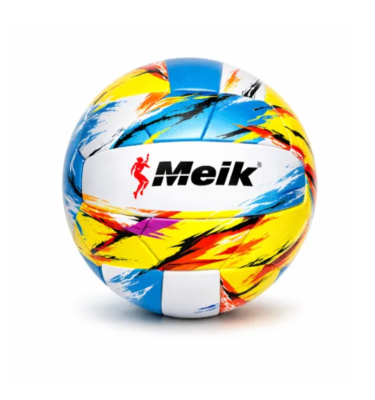 Minge de volei Size 5 Machine-Stitched, galben-albastru, cod 2171D