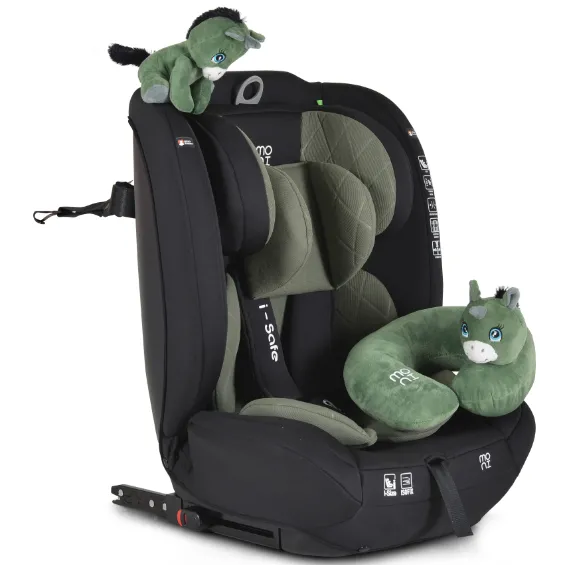 Scaun auto 76-150 cm (i-Size) Isofix Moni Isafe Green