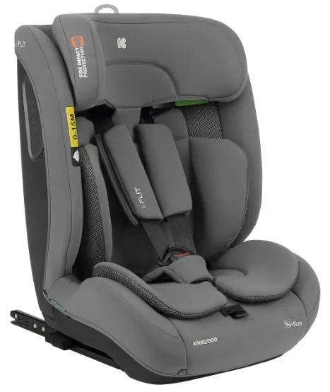 Scaun auto 76-150 cm (i-Size) Isofix KikkaBoo i-Flit Light Grey