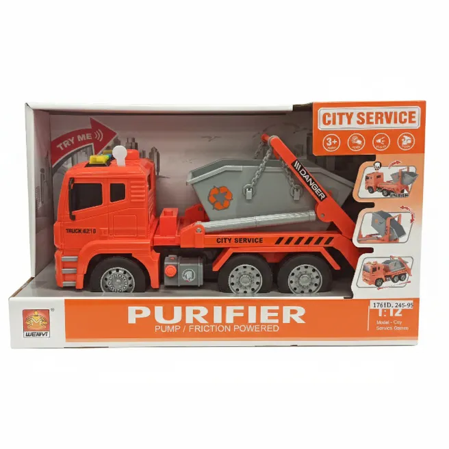 Camion cu fricțiune 1:12 (cu lumină, sunet), cod 1761D