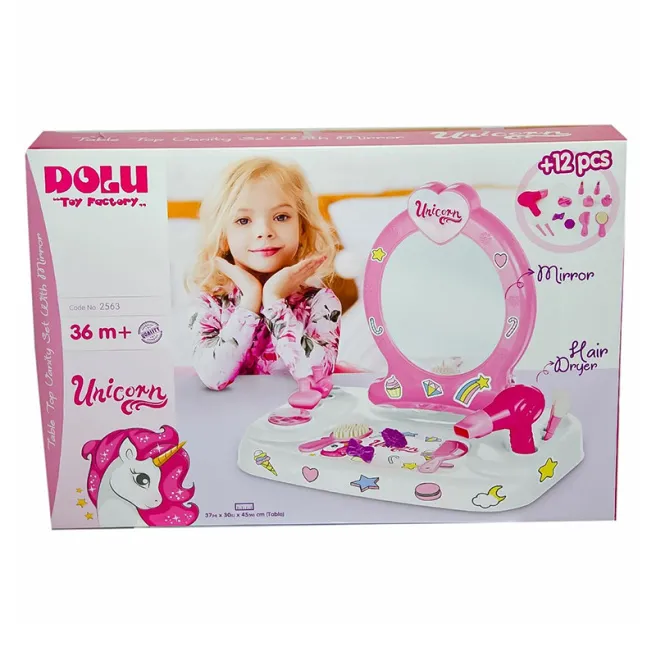 DL Măsuță de joacă cu oglindă pentru fete, Dolu
