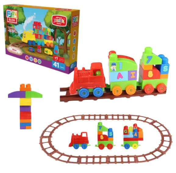 Set de construcție „Tren”, 41 piese
