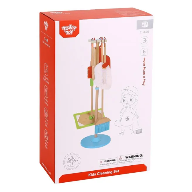 Set pentru curățenie din lemn, cod 57356