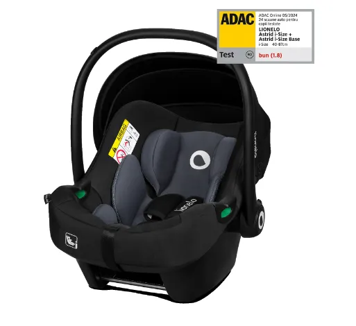 Scoica auto 0-13kg I-Size Lionelo Astrid Grey Black