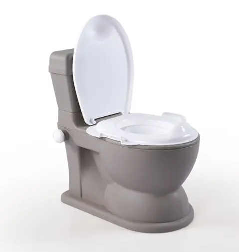 Oliță pentru copii tip toaletă cu sunet și lumină, gri, Dolu (7564)