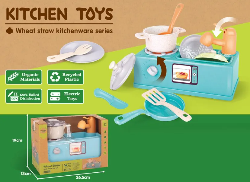 ECO SET CHIUVETA DE BUCATARIE DIN FIBRA DE GRAU, HG-3021