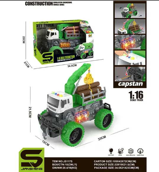 MASINA CAMION CU SUNET SI LUMINI (INSTRUCTIUNE IN ROMANA) 72106
