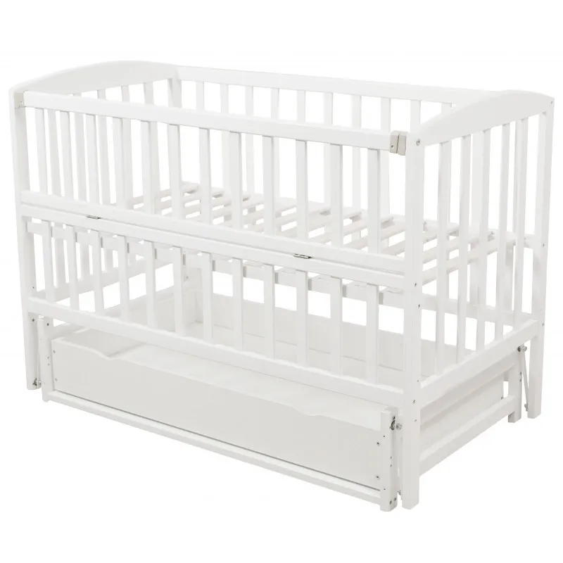 Pătuţ Goydalka VALERI PREMIUM TRANSVERSAL (1В220-1) Alb