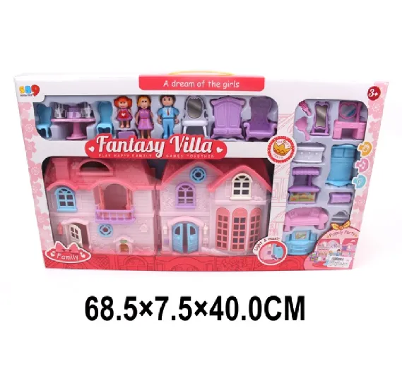 Vila in set cu accesorii,cu sunete silumini