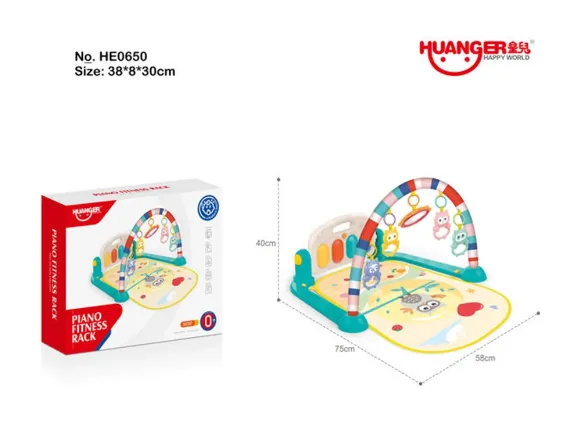 Covoraș de joacă pentru bebeluși, lumină și muzică