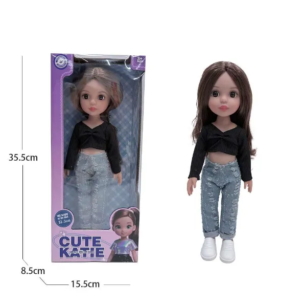 Papusa fashion din vinil complet, 36 cm, 750-5