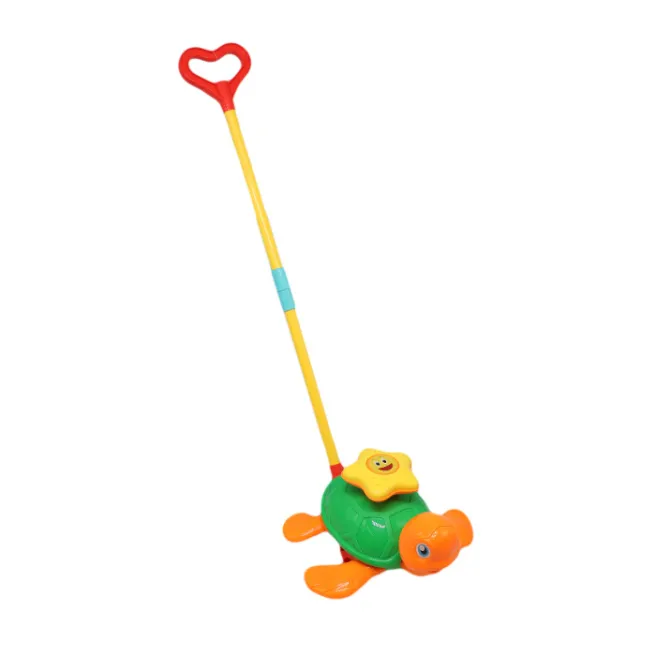 Jucărie trage-împinge țestoasă, orange/verde, cod 812009