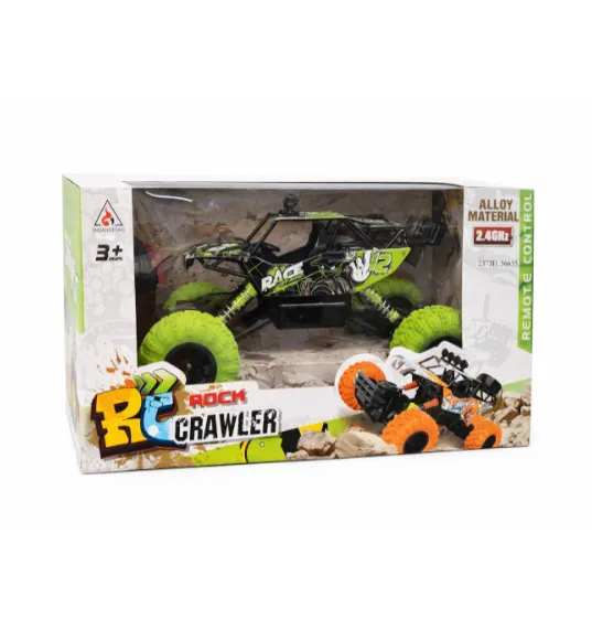 Mașină Rock Crawler 1:12 cu telecomanda, metal, verde, cod 2379D