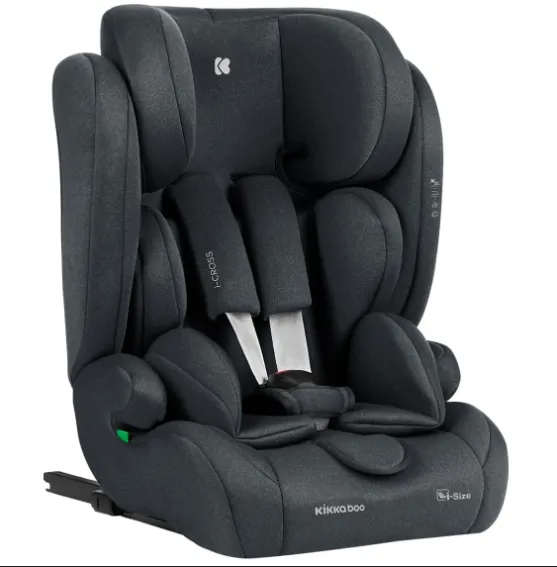 Scaun auto 76-150 cm (i-Size) Isofix KikkaBoo i-Cross Dark Grey