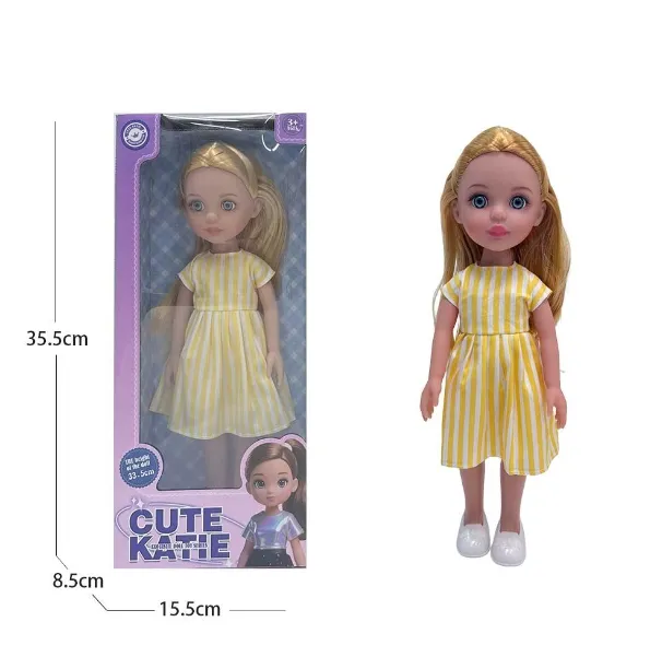 Papusa fashion din vinil complet, 36 cm, 750-1