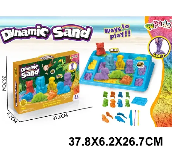 Nisip kinetic in set cu forme