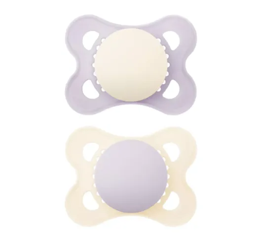 Suzeta ortodontica din silicon MAM Original Mix and Match Girl (2-6 luni), 2 buc.