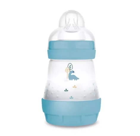 Biberon cu sistem anti-colic din plastic MAM Perfect Start Planet Love Boy, 160 ml