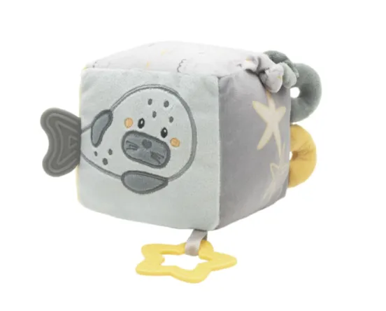 Jucărie de pluș KikkaBoo Cube Seally Me, 12x12 cm