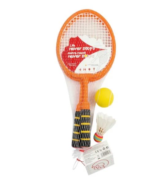 Set de joacă pentru badminton și tenis, portocaliu, cod 990147