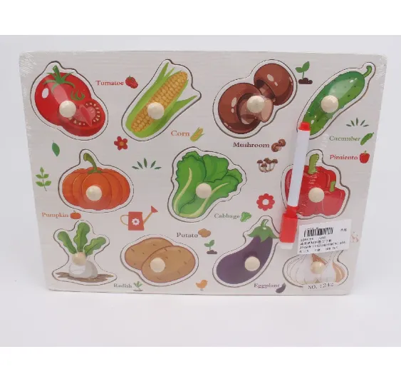 Puzzle din lemn+ tabla de desen