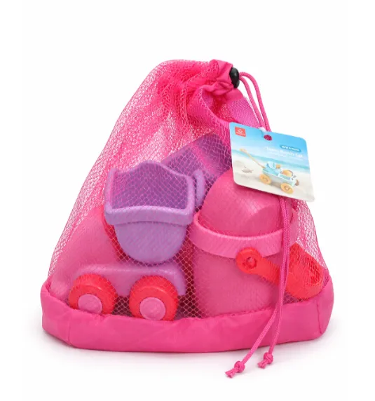 Set de nisip cu găleată în rucsac, roz, cod 990059