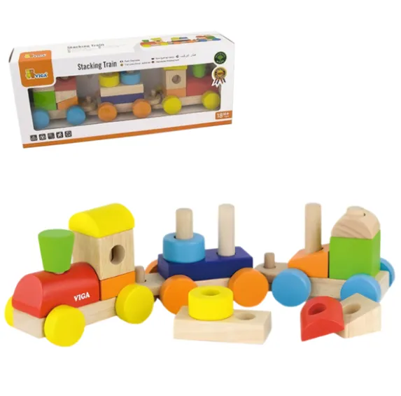 Colorful Stacking Train