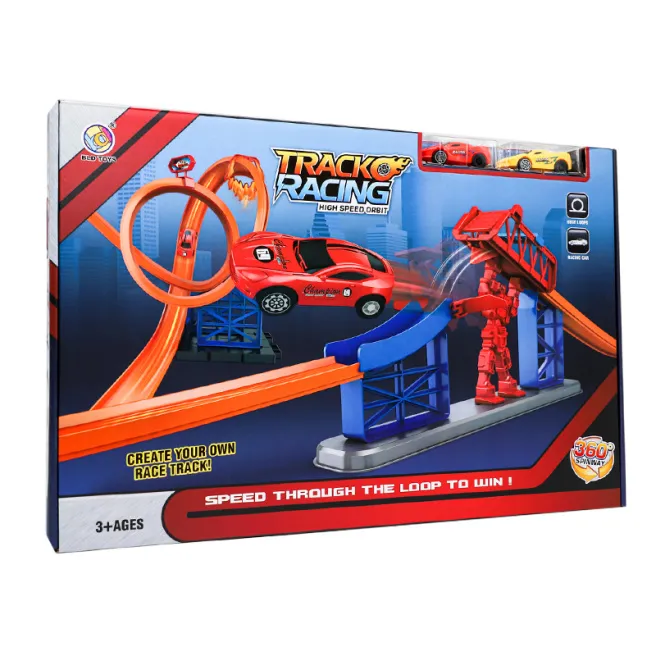 Set de joc parcare „Track Racing” cu 2 mașini, cod 742037