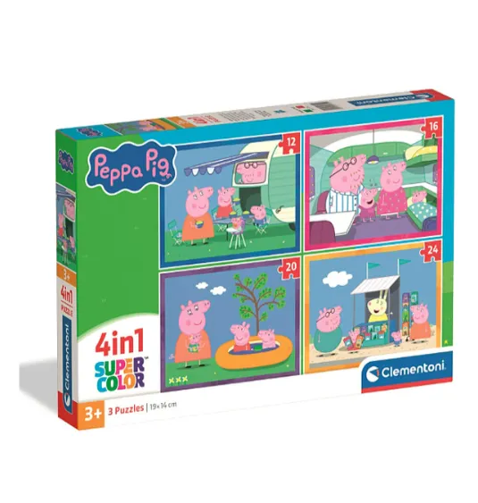 Clementoni Puzzle 4 in 1 Peppa Pig 2026 (21751)