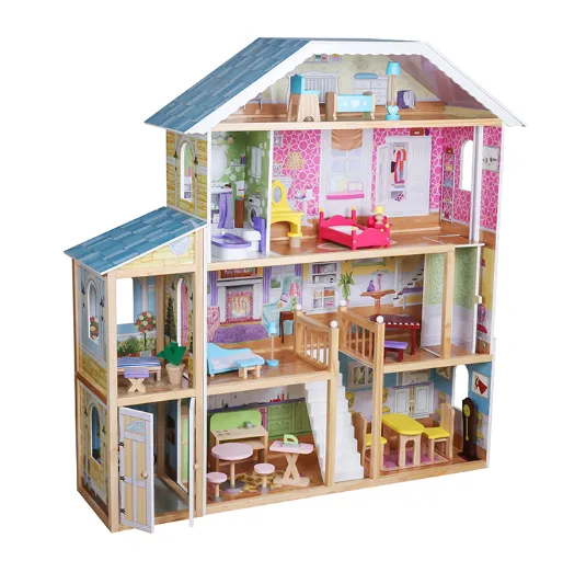 Casă de păpuși din lemn 119*31,5*122,5 cm, W06A358