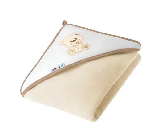 Prosop de baie Akuku Bear Beige, 100x100 cm
